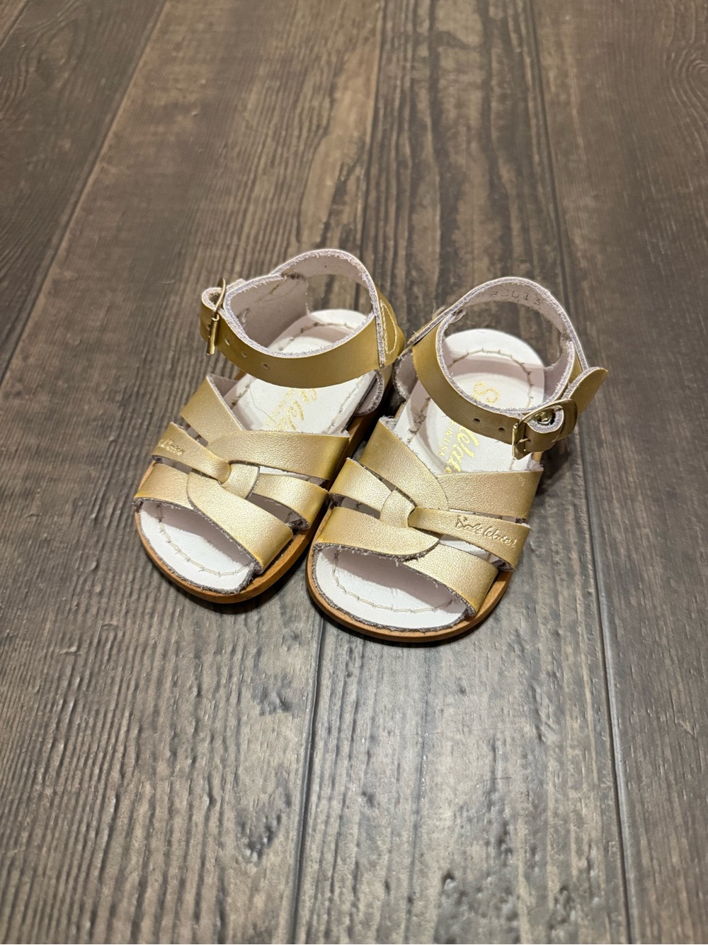 Saltwater Gold Toddler Sandals